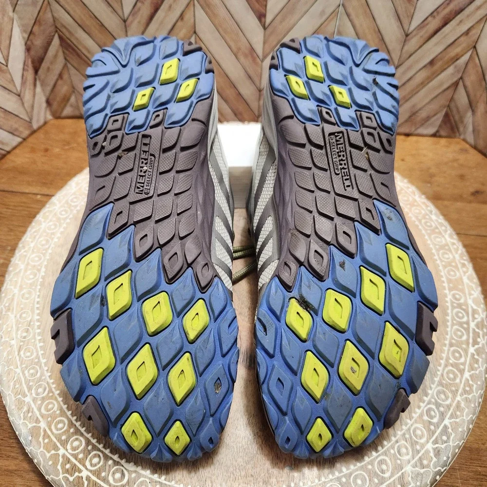 Merrell Gray & Blue Siren Edge Q2‎ Hiking/Running Shoes Women's Size 8